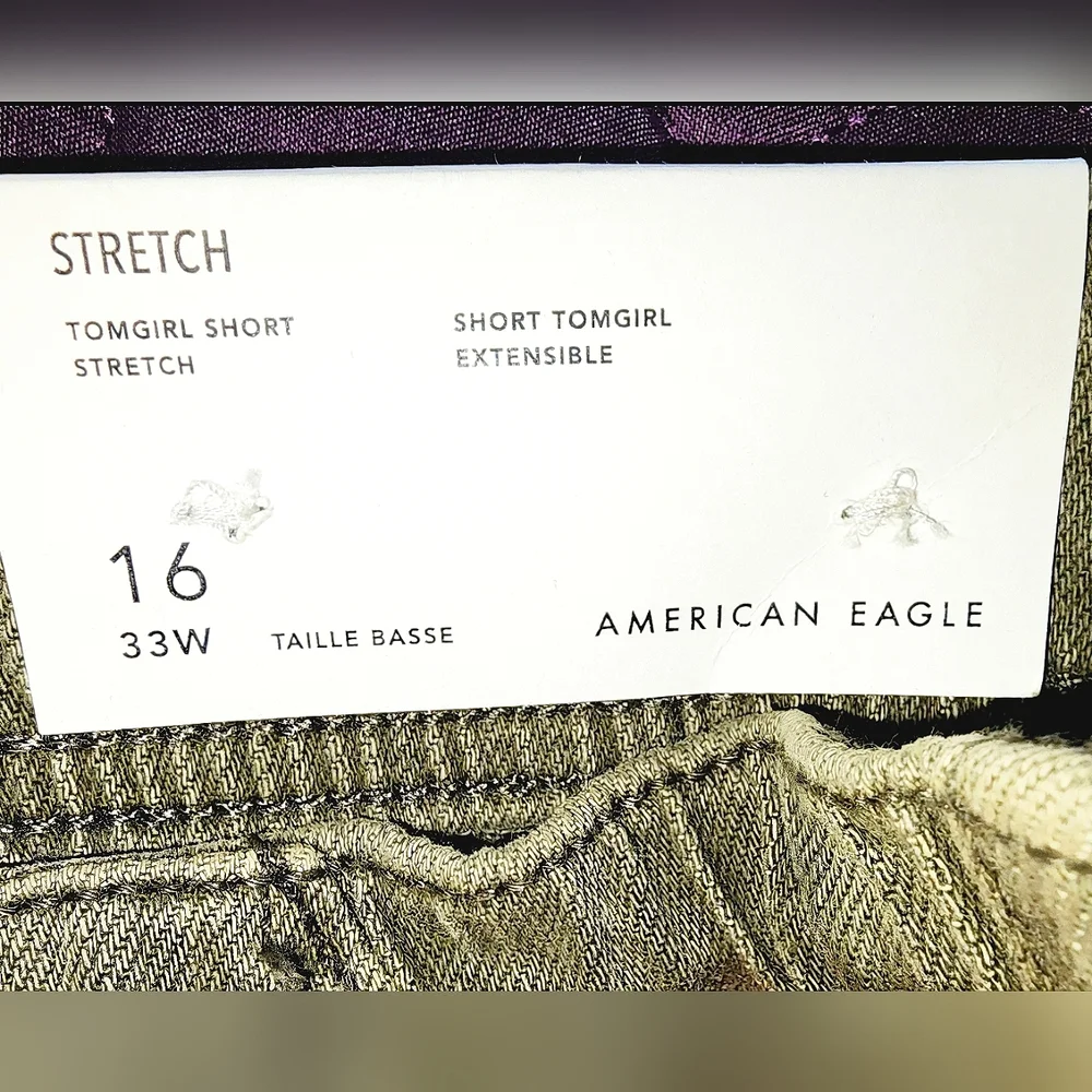 NWT American Eagle Outfitters's AE Low-Rise Denim Tomgirl Short Size 16 - Picture 6 of 14